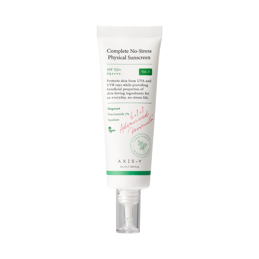 AXIS-Y Complete No-Stress Physical Sunscreen Spf 50pa+++ - 50ml | اكسس-واي واقي شمسي فيزيائي spf 50+++ - 50 مل