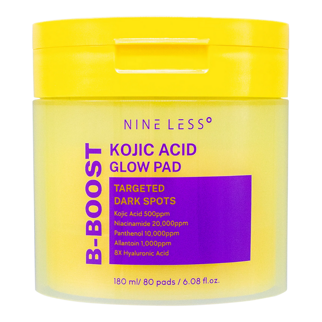 NINE LESS B-Boost Kojic Acid Glow Pad – 80pcs | ناين ليس اقراص الوجه كوجيك اسيد