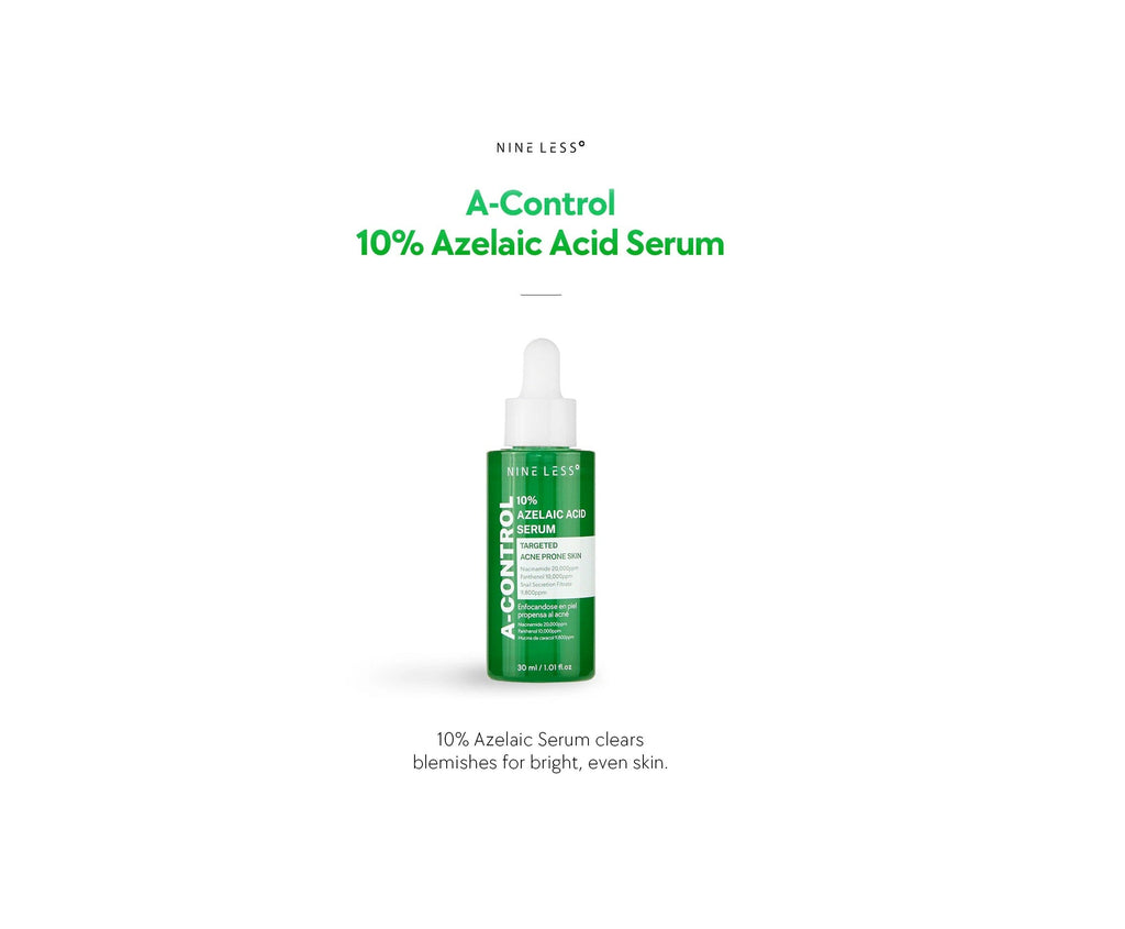 NINE LESS A-CONTROL 10% Azelaic Acid Serum 30ml سيروم للبشرة من ناين ليس