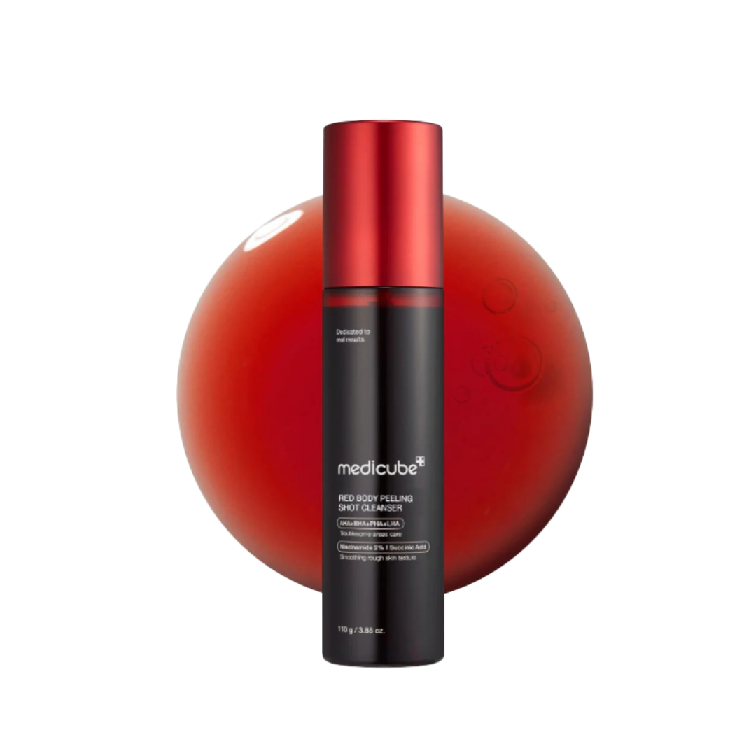 medicube Red Acne Body Peeling Shot - 110g | ميدي كيوب مقشر الجسم الأحمر - 110 غرام