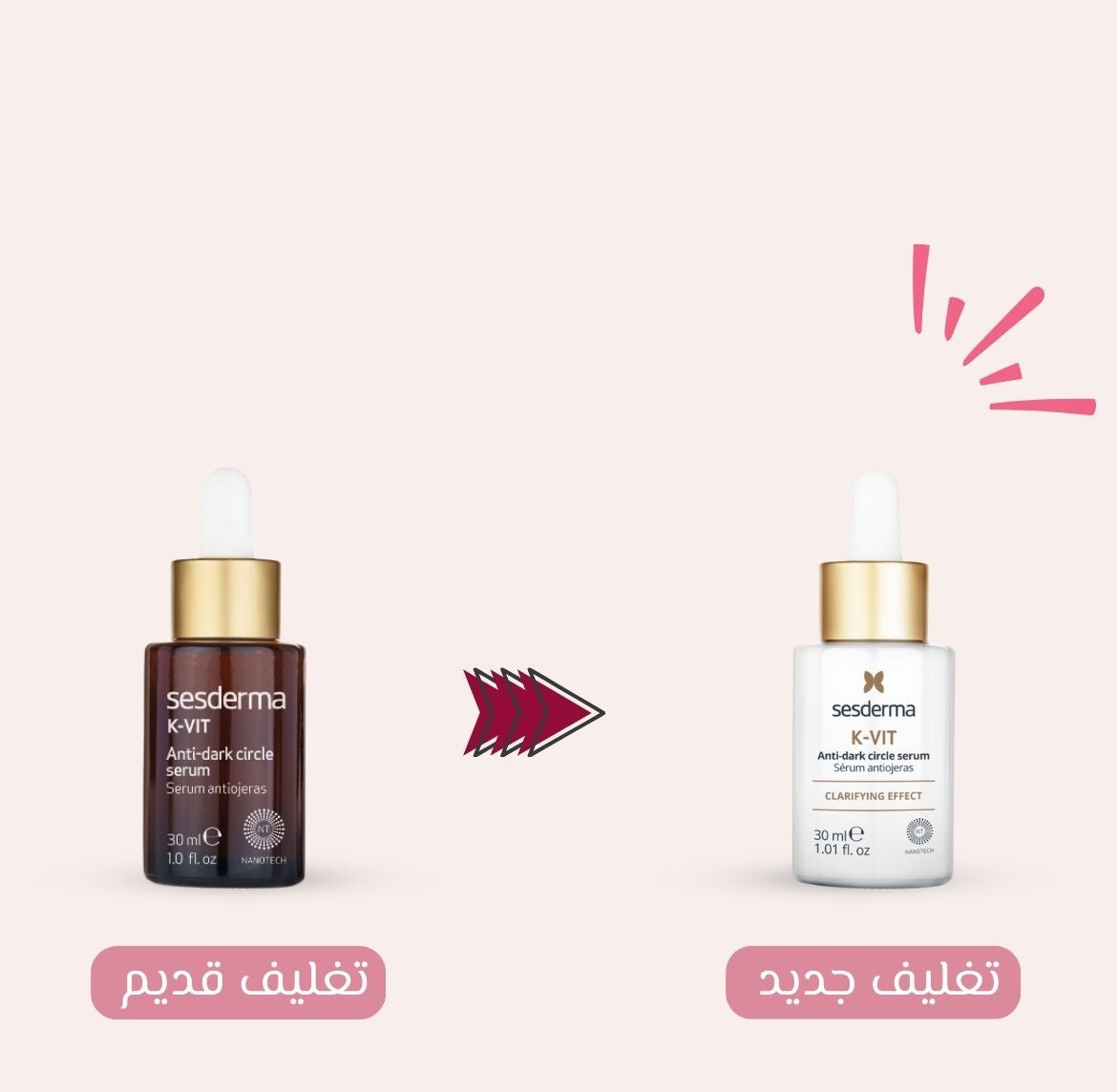 Sesderma K-Vit Anti-Dark Circles Serum - 30ml | سيسديرما سيروم للهالات السوداء فيتامين K - 30 مل