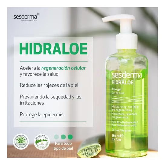 Sesderma Hidraloe Aloe Gel - 250ml | سيسديرما جل الالوفيرا المرطب - 250 مل