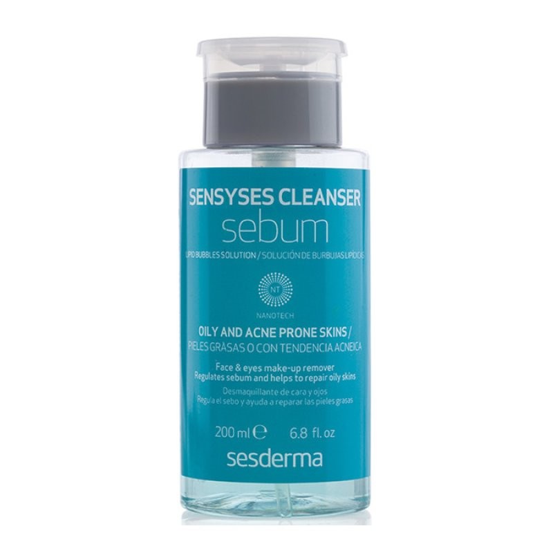 Sesderma Sensyses Cleanser Sebum Oily Skin - 200ml | سيسديرما منظف مائي ومزيل مكياج للبشرة الدهنية - 200 مل