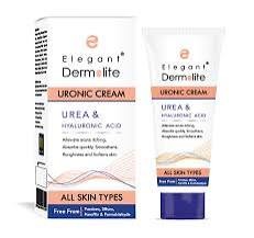Elegant/ Dermolite Uronic 5% Cream 50ml : ايليكانت كريم ديرمولايت باليوريا والهايلرونك اسيد للترطيب