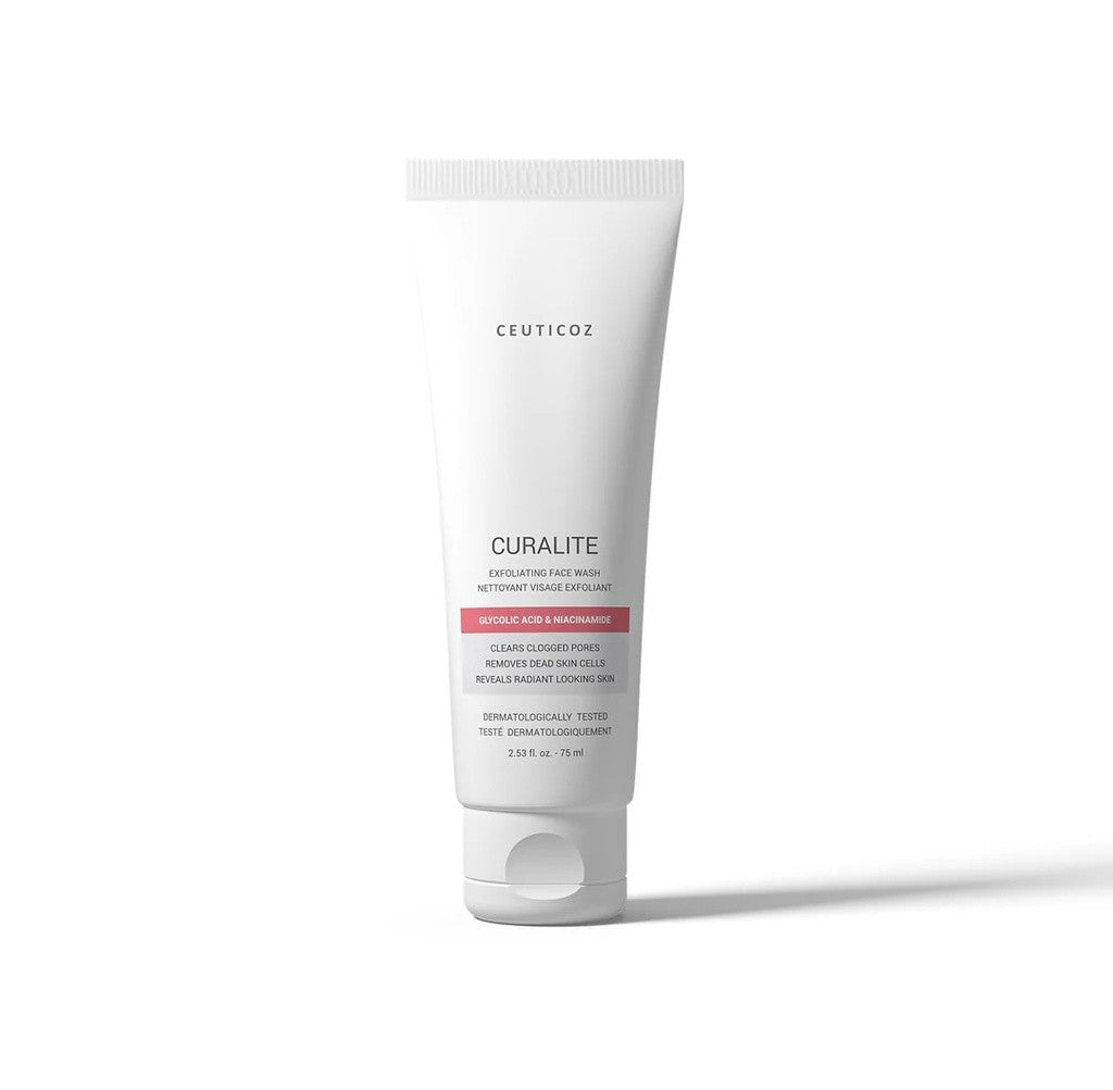 Ceuticoz/ CURALITE - Face Wash 75ml: سيتيكوز غسول الوجه المقشر