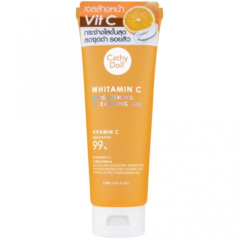 WHITAMIN C BRIGHTENING CLEANSING GEL 120ML كاثي دول غسول منضف بالفايتمن سيد.