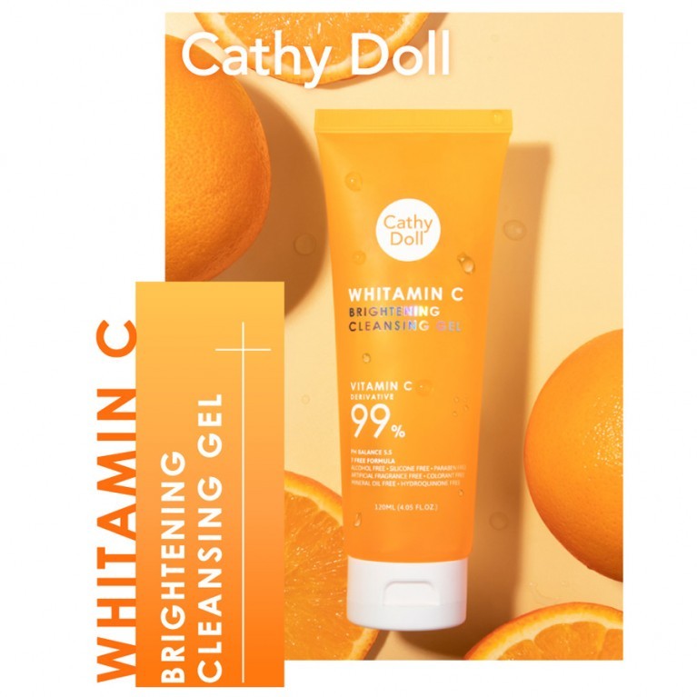 WHITAMIN C BRIGHTENING CLEANSING GEL 120ML كاثي دول غسول منضف بالفايتمن سيد.