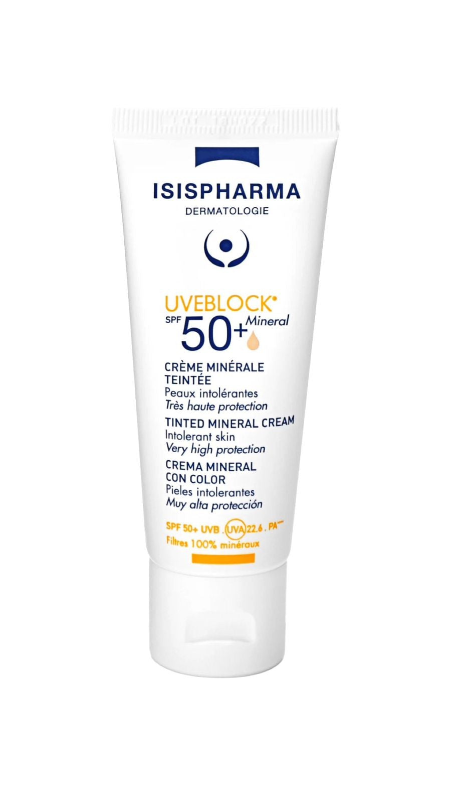 ISISPHARMA UVEBLOCK UVEBLOCK SPF50+ Mineral TINTED اسس فارما واقي حماية من الشمس ملون