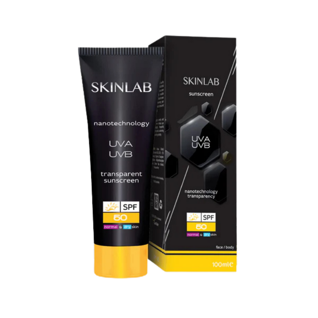SKINLAB SPF 50 Sunscreen UVA UVB Transparent - 100ml | سكين لاب واقي شمسي شفاف مع عامل حماية 50 - 100 مل